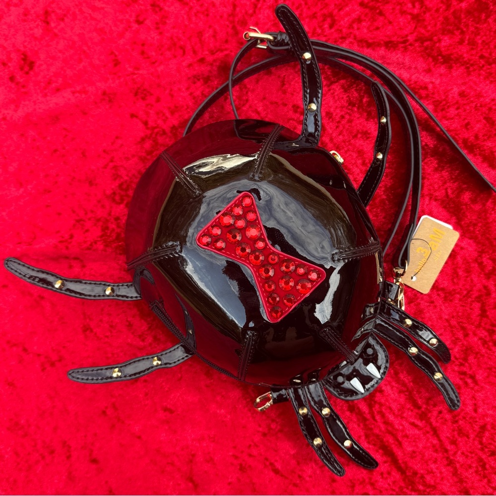 Black Widow Spider Crossbody - Novelty Purse - Halloween